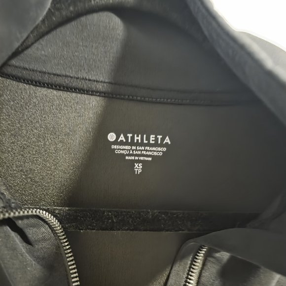 Athleta Black 1/4 Zip Up Jacket Xs - Picture 3 of 7